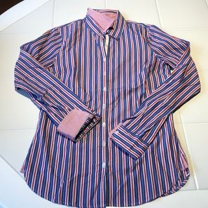 Tommy Hilfiger Red, White, and Blue Striped Oxford